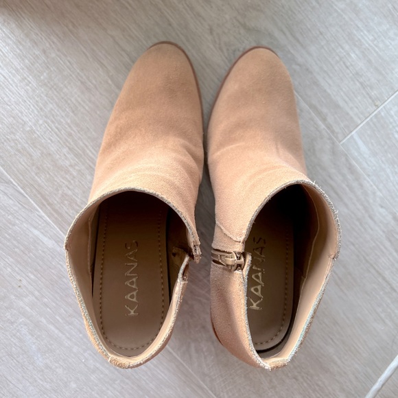 KAANAS Brown Suede Ankle Boots w/ Zip |  US 8 - Picture 5 of 9